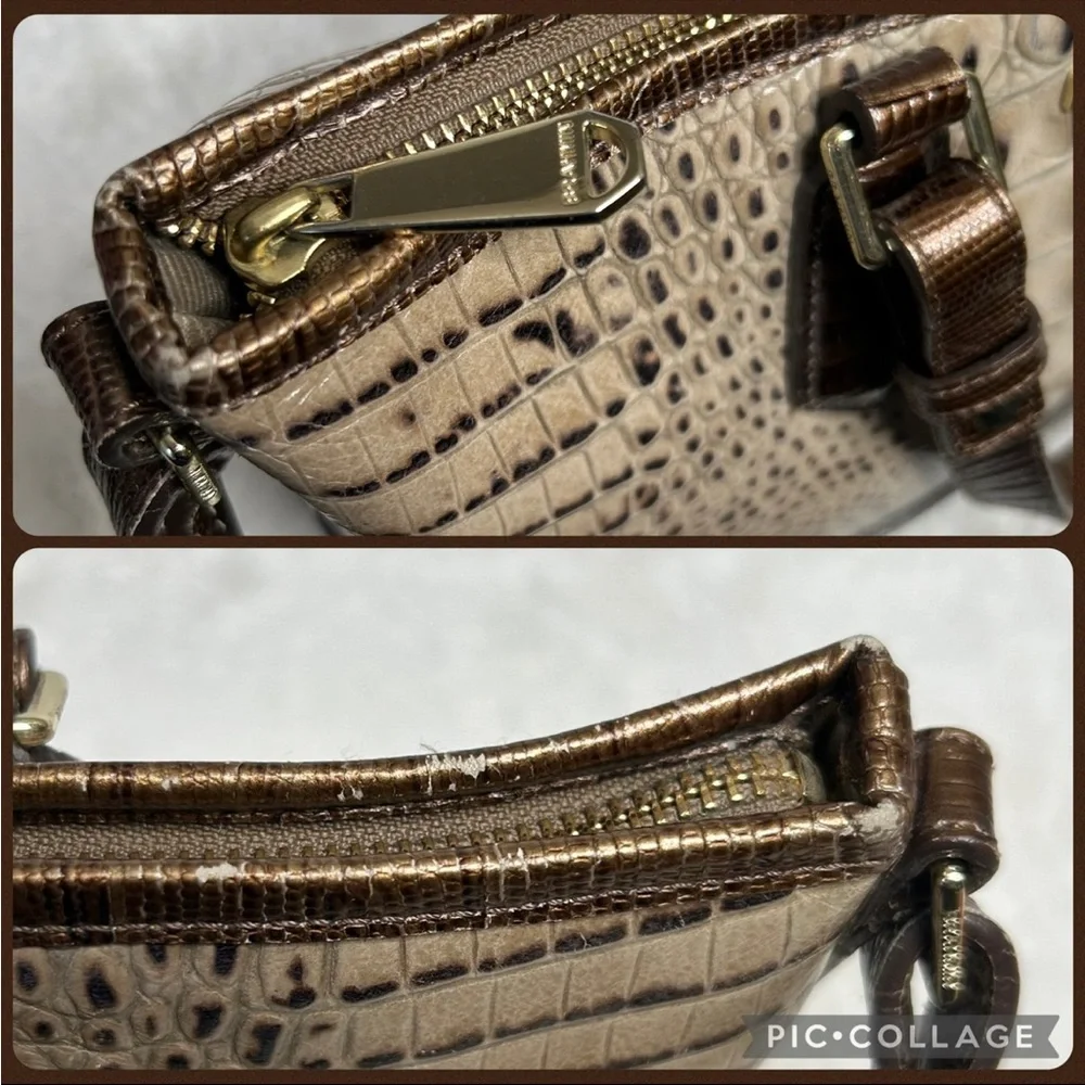 Brahmin Mini Asher Riesling Tri-Color Leather Tote - Picture 9 of 12